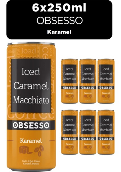 Karamelli Soğuk Kahve 250 ml x 6 Adet