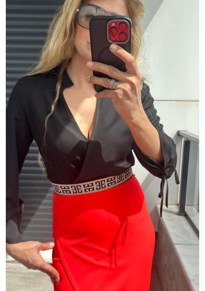 EXP24 Logo Baskılı Alt Lastik Bluz fiyatları