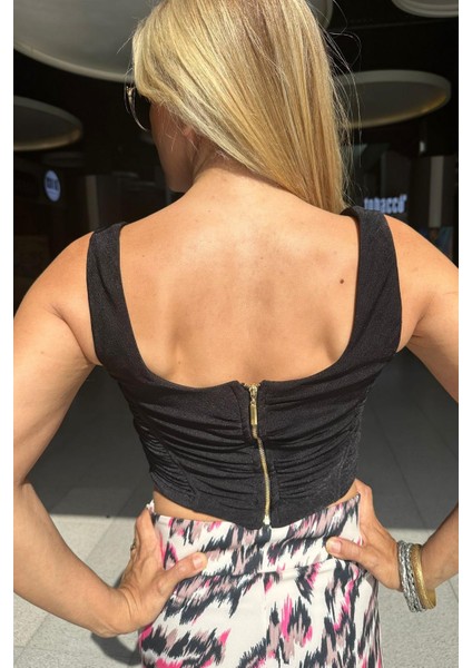 EXP24 Drape Sırt Fermuar Bluz Askılı fiyatları