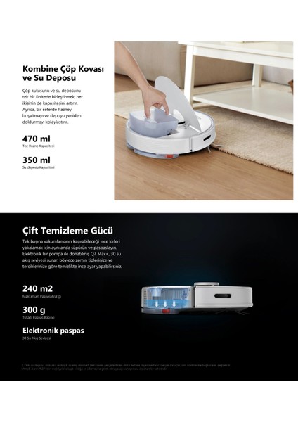 Hepa Filtreli Premium 4200PA Ultra Emiş Gücü Robot Süpürge ve Paspas | Elektronik Paspaslama, 180Dk | Onerous Lambader Hediye modelleri
