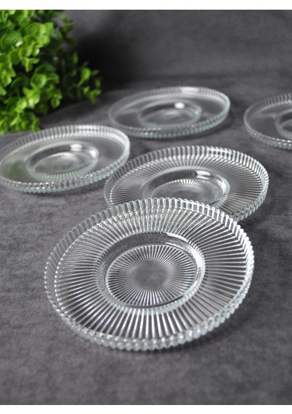 12 Parça Paşabahçe Heybeli Çay Bardağı ve Vargas Çay Tabağı Çay Seti