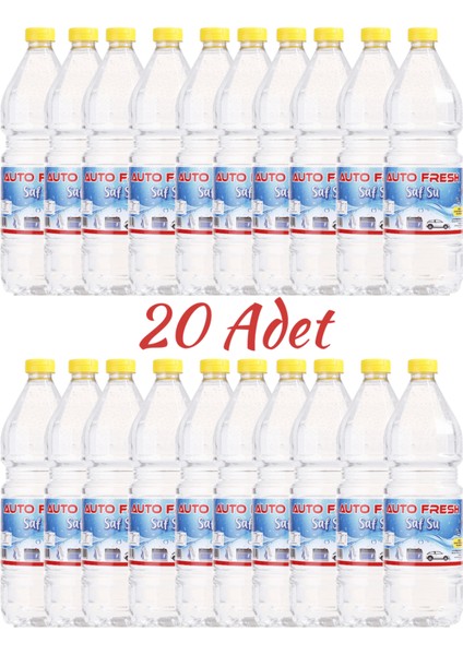 Autofresh Saf Su 1 Lt 20'li Paket Distile Su Safsu 20 Adet Akü Ütü Suyu