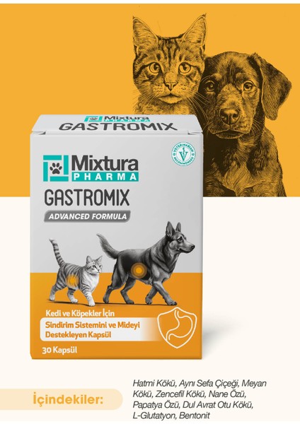 Gastro-Comfort Mide ve Sindiriim Sistemini Destekleyici (Kedi ve Köpek Mide Koruyucu) fırsatları