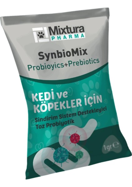 Synbio Mix Kedi Probiyotik ve Köpek Probiyotik - Sindiriim Sistemi Destekleyici Düzenleyici Toz