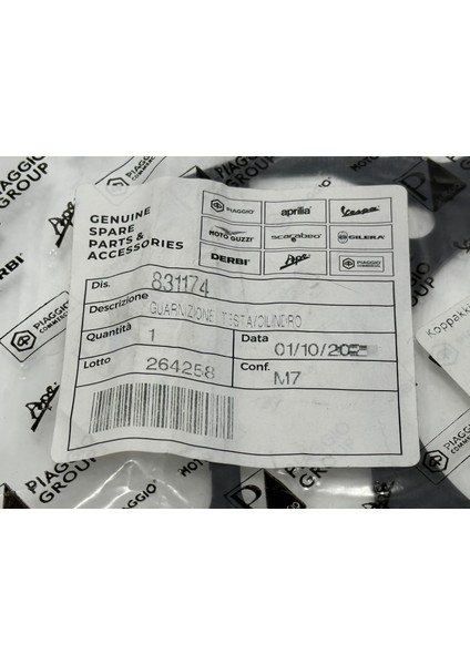 831174 Silindir Kapak Contası