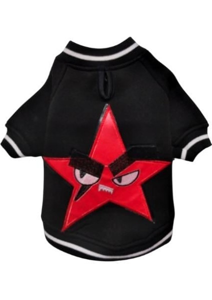 Red Star Polarlı Küçük Irk Köpek Kolej Sweatshirtü