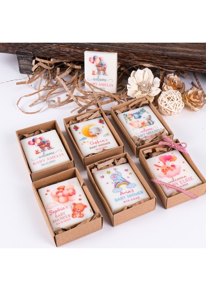 Isme Özel Bebek Hediyesi Sabun, Baby Shower, Hoşgeldin Bebek Hediyesi, Bebek Mevlüt Hediyeleri, 40 Uçurma Hediyesi