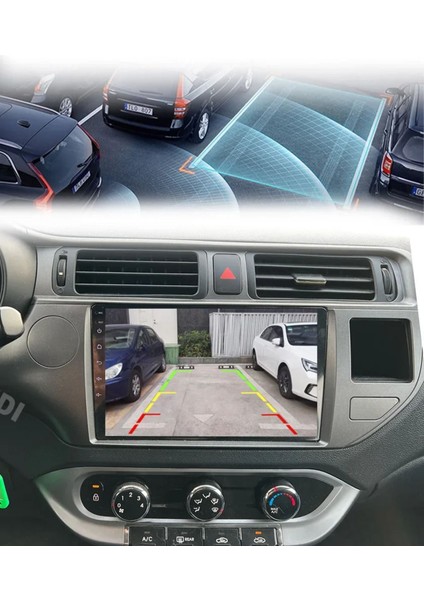 Kia Rio 2012-2014 Android Multimedya Carplay 2GB/32GB 9 Inc Hd IPS Ekran + Park Kamerası Hediyeli