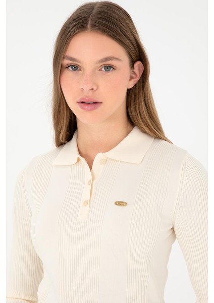 Kadın Elegance Yakalı Kazak