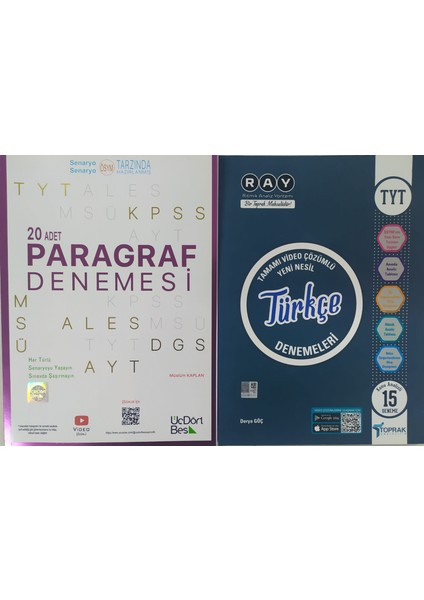 20 Adet Paragraf Deneme - Türkçe Deneme