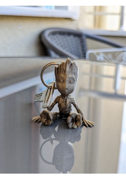 Just3dprintings Baby Groot Anahtarlık