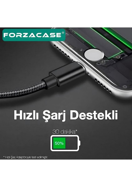 60W 3A Type-C To Type-C Çevirici Şarj ve Data Kablosu 20CM - FC892