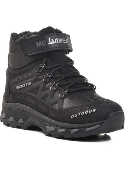 Siyah Cırtlı Unisex Çocuk Bot 1831 F