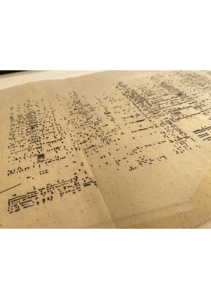 Asemic Sound Mappings Sergisi Asemik Resmi 31X66 cm 004 indirimleri