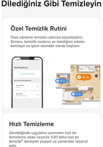 5500PA Yüksek Emiş Güçlü, Çift Rulo Fırça, Hassas Haritalama, Akıllı Yön Bulma Premium Robot Süpürge | Çift Temizleme Gücü | Onerous Mutfak Tartısı Hediye