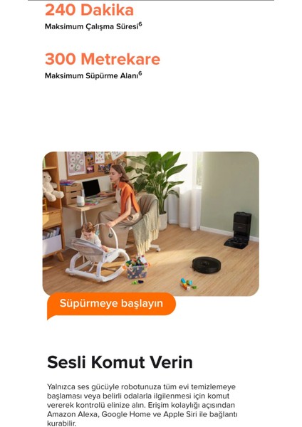 5500PA Yüksek Emiş Güçlü, Çift Rulo Fırça, Hassas Haritalama, Akıllı Yön Bulma Premium Robot Süpürge | Çift Temizleme Gücü | Onerous Mutfak Tartısı Hediye