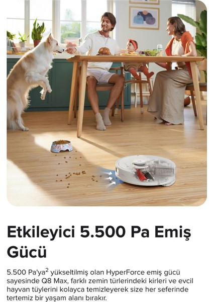 5500PA Yüksek Emiş Güçlü, Çift Rulo Fırça, Hassas Haritalama, Akıllı Yön Bulma Premium Robot Süpürge | Çift Temizleme Gücü | Onerous Mutfak Tartısı Hediye