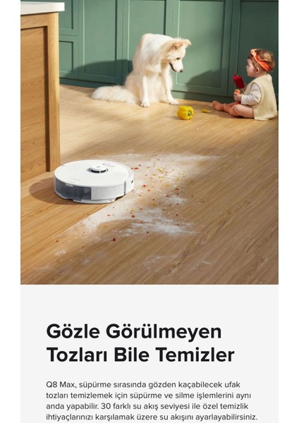 5500PA Yüksek Emiş Güçlü, Çift Rulo Fırça, Hassas Haritalama, Akıllı Yön Bulma Premium Robot Süpürge | Çift Temizleme Gücü | Onerous Mutfak Tartısı Hediye