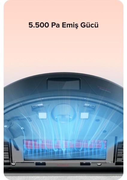 5500PA Yüksek Emiş Güçlü, Çift Rulo Fırça, Hassas Haritalama, Akıllı Yön Bulma Premium Robot Süpürge | Çift Temizleme Gücü | Onerous Mutfak Tartısı Hediye