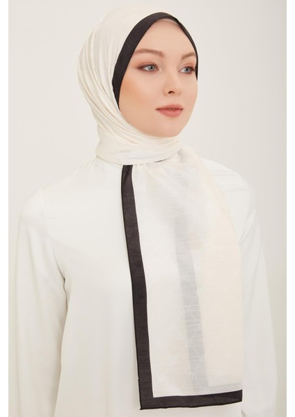 Trend Monogram Şal - 2 - Krem Siyah 159 modelleri