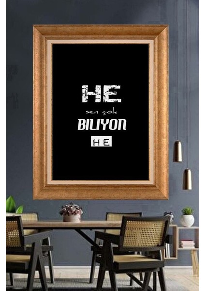 Altın Çerçeveli Paspartulu Tablo N1872