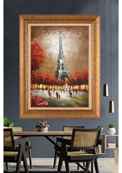 Altın Çerçeveli Paspartulu Tablo N1105