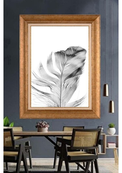 Altın Çerçeveli Paspartulu Tablo N1853