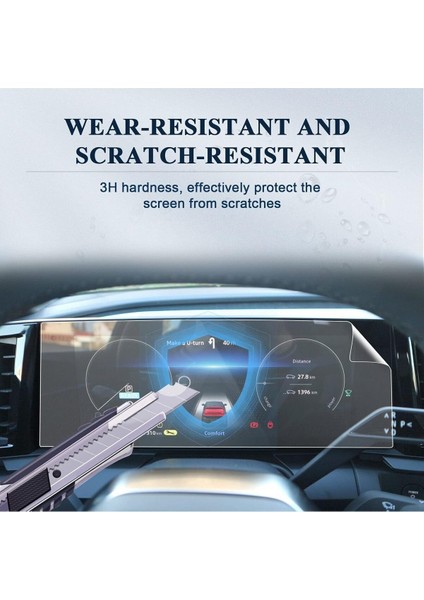 Renault Austral E-Tech Hybrid 2022-2023 Multimedya ve Gösterge Panel Uyumlu 9h Nano Ekran Koruyucu modelleri