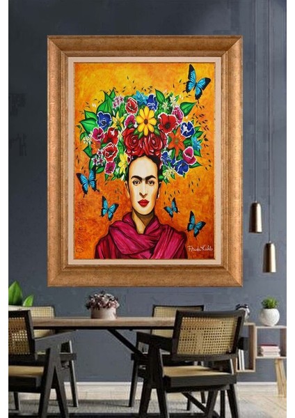 Altın Çerçeveli Paspartulu Tablo N3358