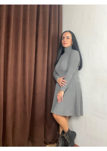 Moda NesliÇilek Triko Balıkçı Yaka Elbise