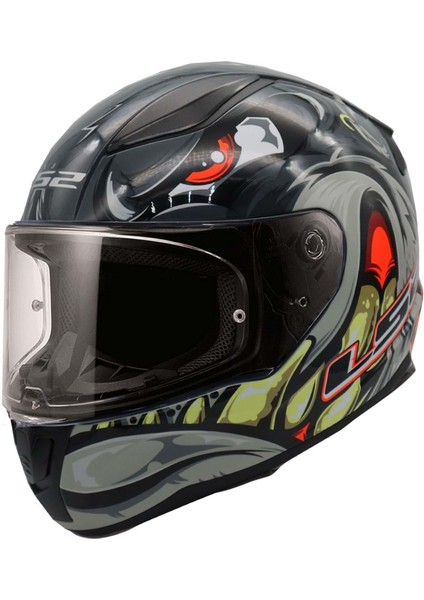 Rapıd 2 Spox Gri-Kırmızı Kask M