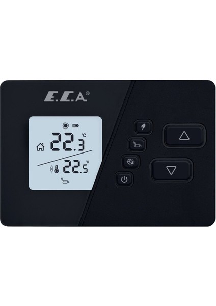 Poly Comfort 200 Black Kablosuz Oda Termostatı Siyah 7006903007