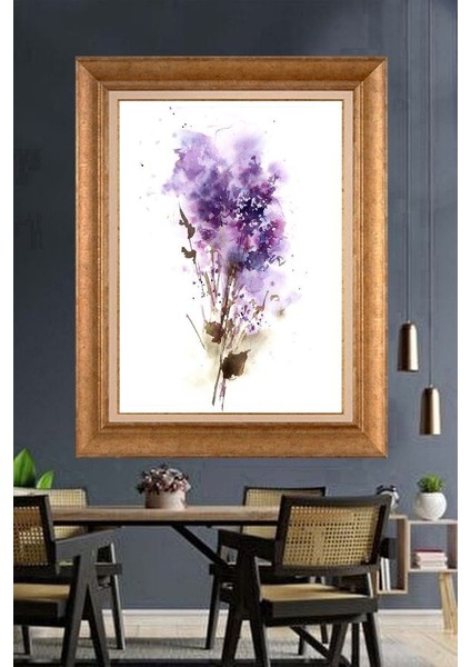 Altın Çerçeveli Paspartulu Tablo N73