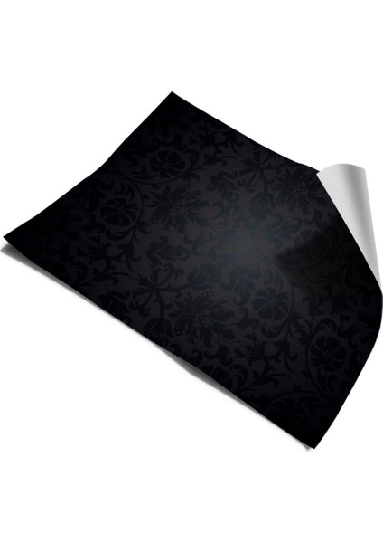 Buzdolabı ve Bulaşık Makinesi Siyah Desenli Kapak Kendinden Yapışkanlı Sticker Folyo fiyatları