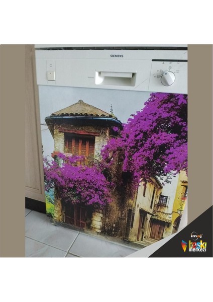 Buzdolabı ve Bulaşık Makinesi Kapak Kendinden Yapışkanlı Sticker Folyo Begonvil Manzara fırsatları