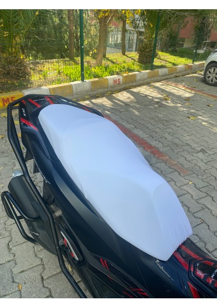 Spacy Alpha Uyumlu Beyaz Koltuk Kılıfı Likralı Kaliteli Kumaş