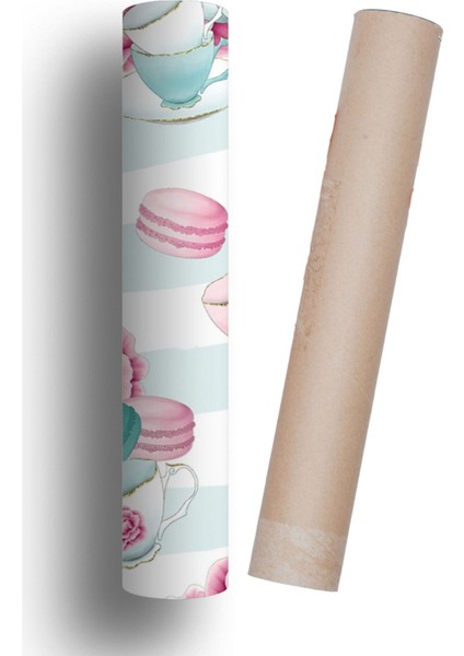 Buzdolabı ve Bulaşık Makinesi Kapak Kendinden Yapışkanlı Sticker Folyo Çay Macaron modelleri