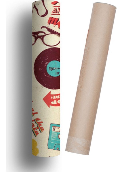 Buzdolabı ve Bulaşık Makinesi Kapak Sticker Kendinden Yapışkanlı Folyo Kaplama Popart modelleri