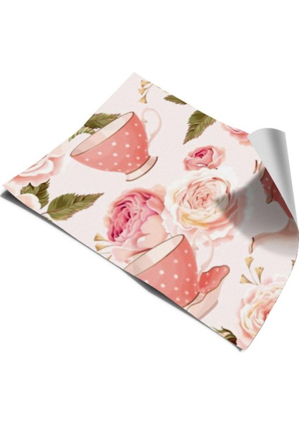 Buzdolabı ve Bulaşık Makinesi Kapak Kendinden Yapışkanlı Sticker Folyo Fincan Gül fiyatları