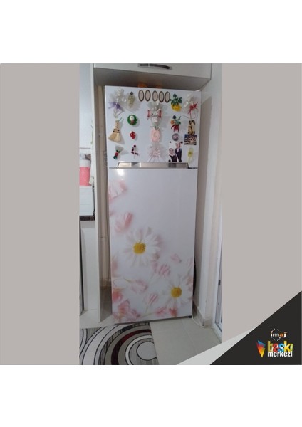 Buzdolabı ve Bulaşık Makinesi Kapak Kendinden Yapışkanlı Sticker Folyo Papatya fırsatları