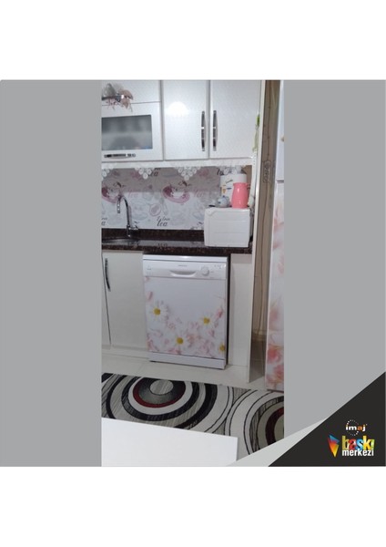 Buzdolabı ve Bulaşık Makinesi Kapak Kendinden Yapışkanlı Sticker Folyo Papatya indirimleri