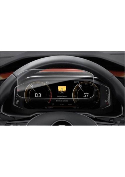 Volkswagen Polo Dijital Gösterge Panel 9h Ekran Koruyucu