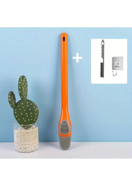 Silikon Tuvalet Klozet Detay Temizleme ve Ince Detay Fırçası 2'li Set