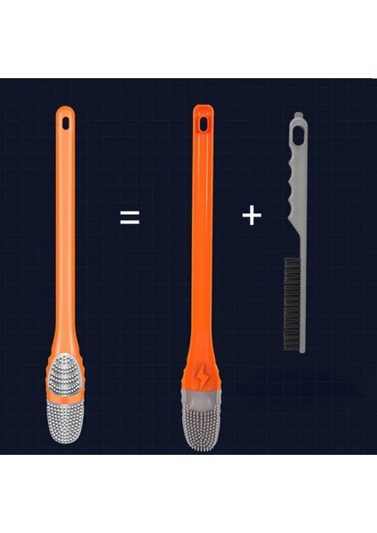 Silikon Tuvalet Klozet Detay Temizleme ve Ince Detay Fırçası 2'li Set modelleri