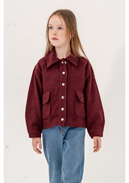 Kız Çocuk Içi Astarlı Cepli Ceket G1536 modelleri