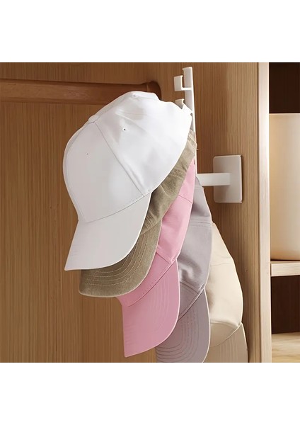 Yerden Tasarruflu Şapka Düzenleyici Tutucu Delme Gerektirmeyen Çanta Saç Aksesuarları Depolama modelleri