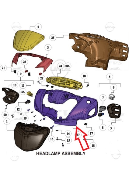 Far Muhafazası (Beyaz) Tvs Jupıter 125 fiyatları