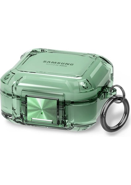 Samsung Galaxy Buds 2 - Buds Pro - Buds 2 Pro Transparan Tank Kılıf +Kanca