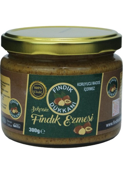 Şekersiz %100 Fındık Ezmesi-Katkısız 300 gr