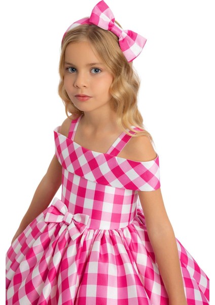 Kız Çocuk Elbise 3-7 Yaş Fuşya modelleri